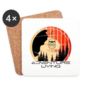 Adventure Living - Coasters (set of 4) - white - Front