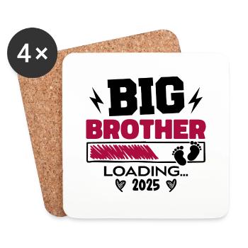 Big Brother Loading 2025 Promoted To Big Brother - Dessous de verre (lot de 4) - blanc - Devant