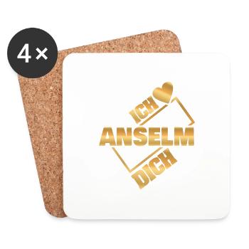Couple Anselm - Untersetzer (4er-Set) - Weiß - Vorne