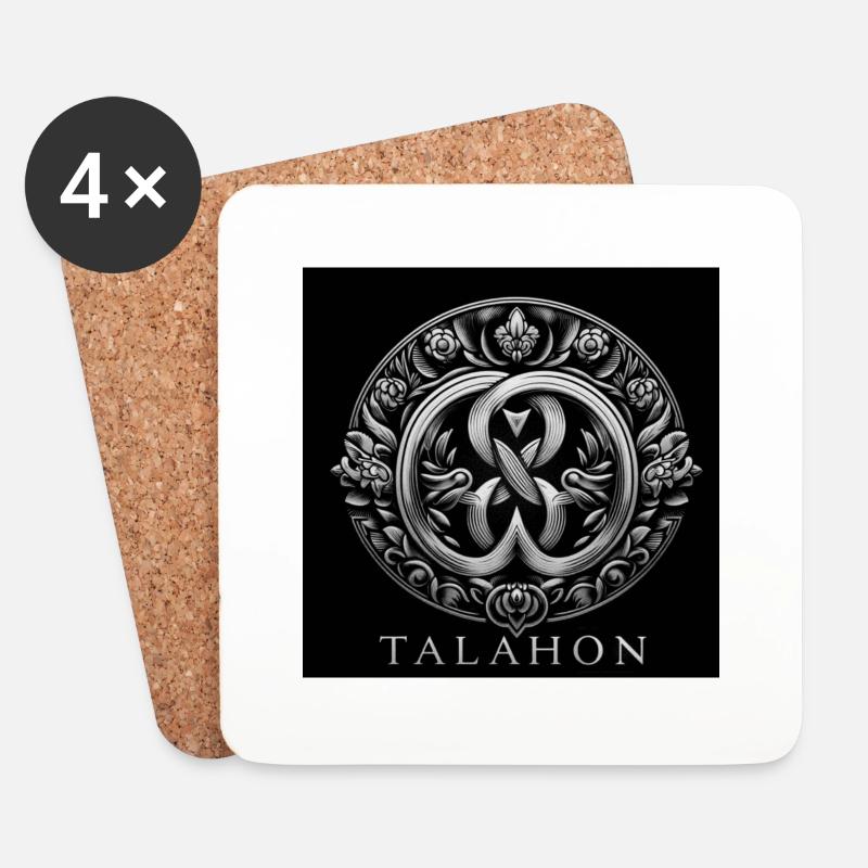 Talahon white - Untersetzer (4er-Set) - Weiß