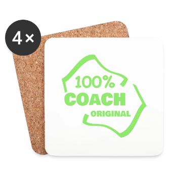 Coach as a profession - Coasters (set of 4) - white - Front