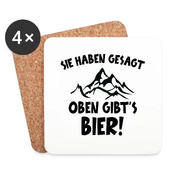 Randonnée Randonnée Sports Montagne - Dessous de verre (lot de 4) - blanc - Devant