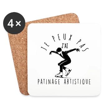 I can't, I have Figure Skating - Coasters (set of 4) - white - Front