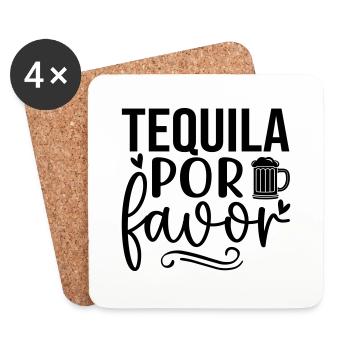 Tequila por favor - Coasters (set of 4) - white - Front