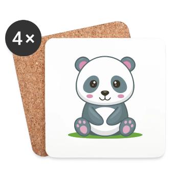 BamBam - For dreamers and cuddly monsters! - Coasters (set of 4) - white - Front