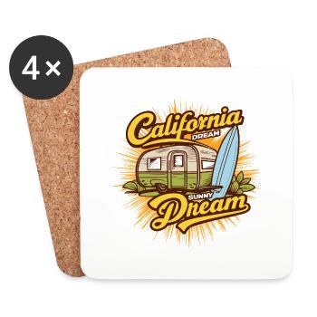 California sunny dream - Coasters (set of 4) - white - Front