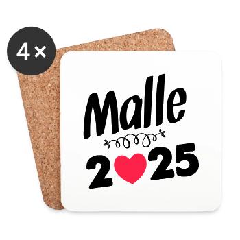 MALLE 2025 - Coasters (set of 4) - white - Front