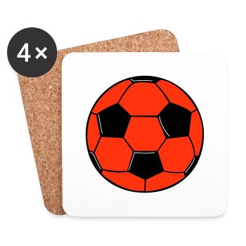 Football - Dessous de verre (lot de 4) - blanc - Devant