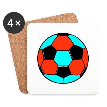 Football 2 - Dessous de verre (lot de 4) - blanc - Devant
