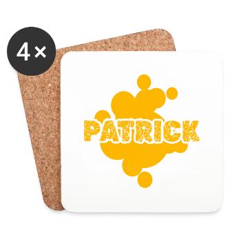 Painter Patrick - Coasters (set of 4) - white - Front