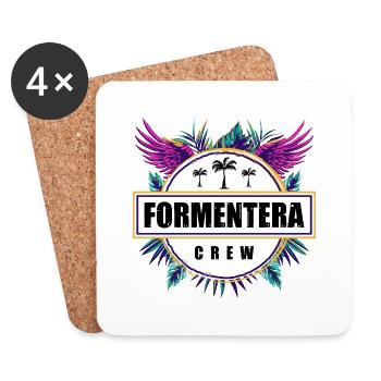 Formentera Crew Tropical - Coasters (set of 4) - white - Front