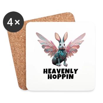 Heavenly Hoppin - Coasters (set of 4) - white - Front