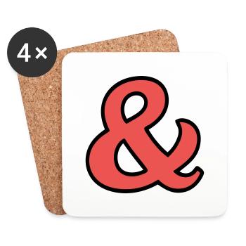 And signs - Coasters (set of 4) - white - Front