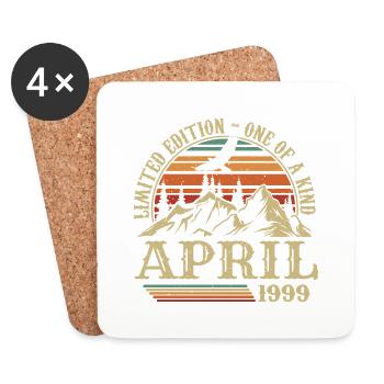Best Birthday Gift April 1999 - Coasters (set of 4) - white - Front