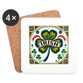 Retro Irish - Coasters (set of 4) - white - Front