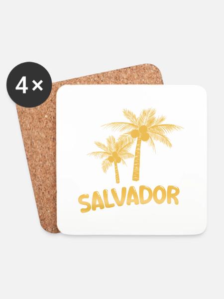Geschenk für Salvador - Untersetzer (4er-Set) - Weiß