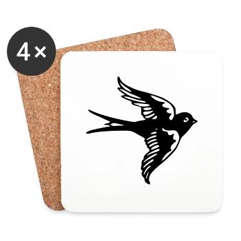 Sparrow - Coasters (set of 4) - white - Front