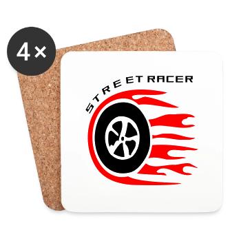 Streetracer - Coasters (set of 4) - white - Front