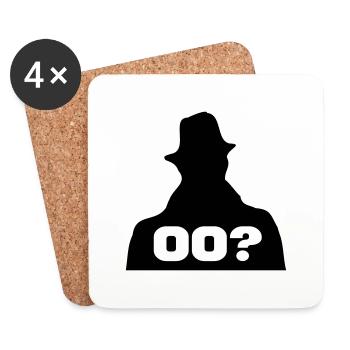 agent_oox - Untersetzer (4er-Set) - Weiß - Vorne