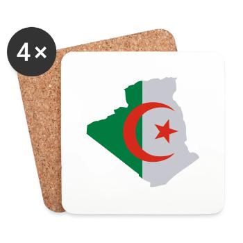 Algérie - Dessous de verre (lot de 4) - blanc - Devant
