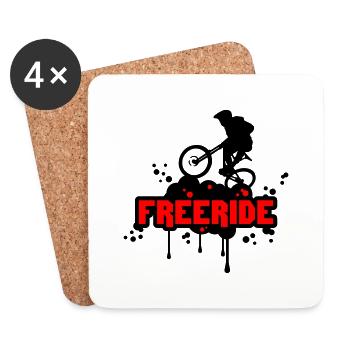 Freeride - Untersetzer (4er-Set) - Weiß - Vorne