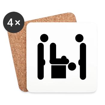 sex - Coasters (set of 4) - white - Front