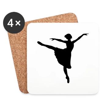 Ballerina - Untersetzer (4er-Set) - Weiß - Vorne