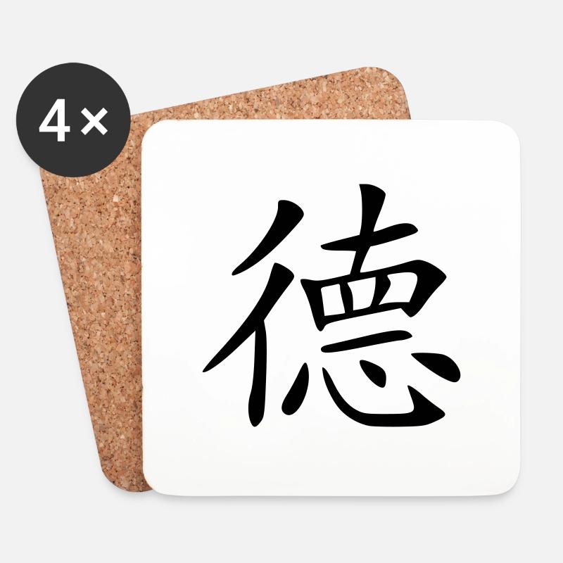power - Coasters (set of 4) - white