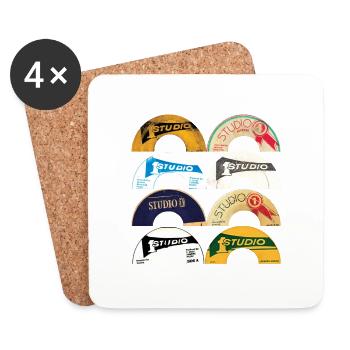 Studio One Reggae T-Shirt - Coasters (set of 4) - white - Front
