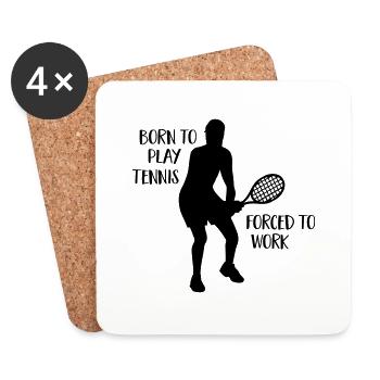 Tennis - Untersetzer (4er-Set) - Weiß - Vorne