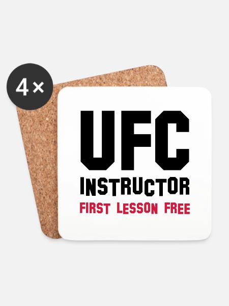 ufc instructor - Untersetzer (4er-Set) - Weiß