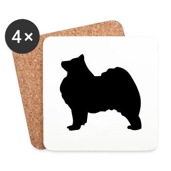 Samoyed - Coasters (set of 4) - white - Front