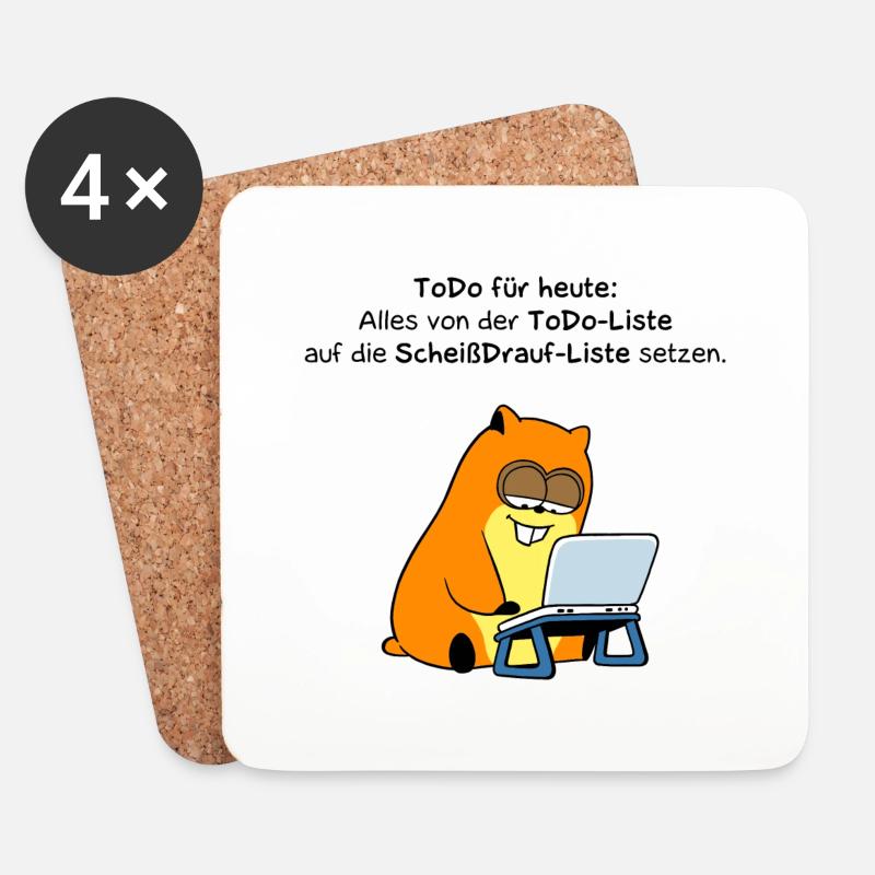 ToDo - Untersetzer (4er-Set) - Weiß
