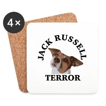 Jack Russell terror2 - Untersetzer (4er-Set) - Weiß - Vorne