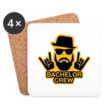 Bachelor Crew - JGA T-Shirt - JGA Shirt - Crew - Coasters (set of 4) - white - Front