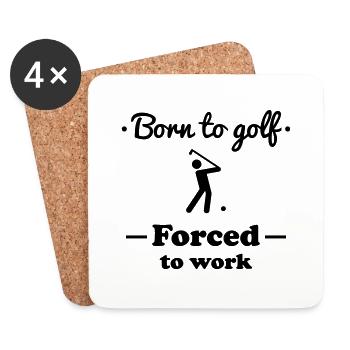 Born to golf - GOLF - Coasters (set of 4) - white - Front