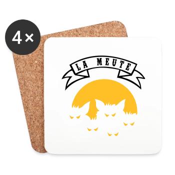 die Packung - Untersetzer (4er-Set) - Weiß - Vorne