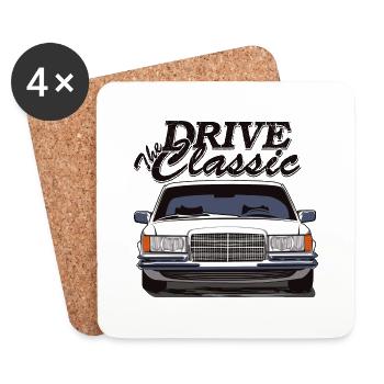 W116 drive the classic - Coasters (set of 4) - white - Front