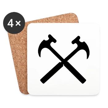Hammer - Coasters (set of 4) - white - Front