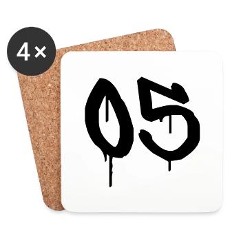 Tag : 05 - Untersetzer (4er-Set) - Weiß - Vorne