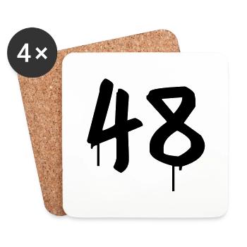 Day: 48 - Coasters (set of 4) - white - Front