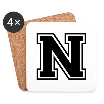 n - Untersetzer (4er-Set) - Weiß - Vorne