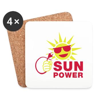 sun_power_1__f2 - Coasters (set of 4) - white - Front