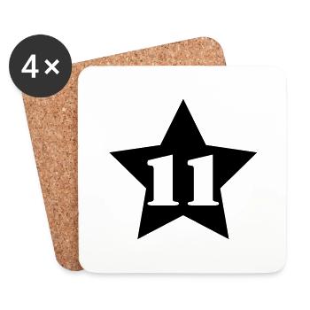 11__star___f1 - Untersetzer (4er-Set) - Weiß - Vorne