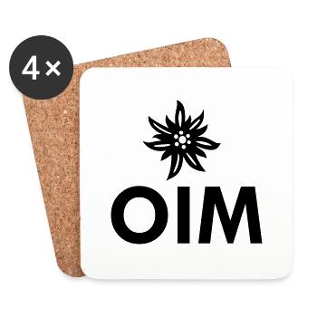 OIM (Alm) - Untersetzer (4er-Set) - Weiß - Vorne