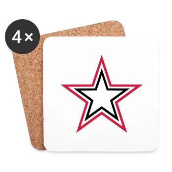 stars - Coasters (set of 4) - white - Front