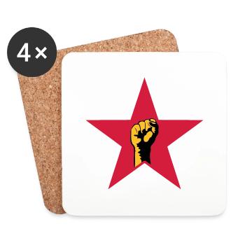 revolution star - Untersetzer (4er-Set) - Weiß - Vorne