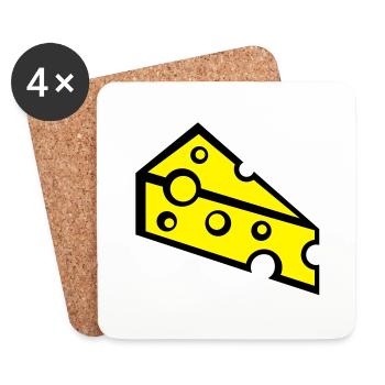 cheese_t2 - Untersetzer (4er-Set) - Weiß - Vorne