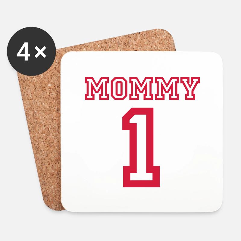 MOMMY 1 - Untersetzer (4er-Set) - Weiß