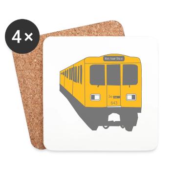 Berlin Train U1 - Untersetzer (4er-Set) - Weiß - Vorne
